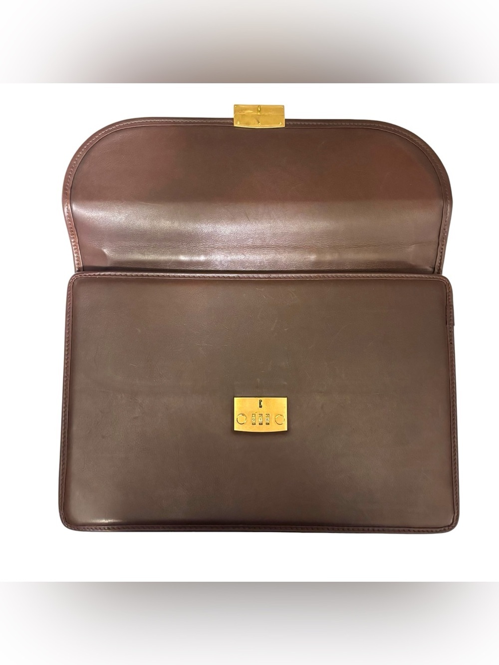 Vintage Coach Courier Brief 5352 Mahogany Leather Briefcase - Picture 8 of 16